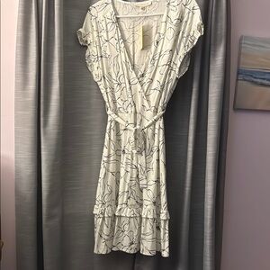 Elegant White Floral Dress